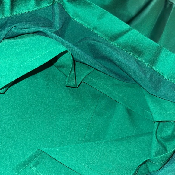 Lauren Ralph Lauren Emerald Green Dress Cocktail Ruched sz 18 - Picture 11 of 11